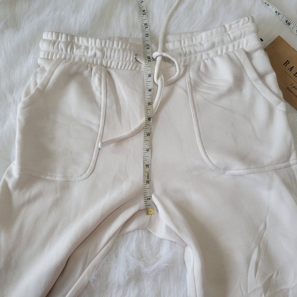 Rae Dunn 2 Piece CHILL Set Hoodie & Jogger Set S Cream/Pink Soft NWT - Picture 11 of 16